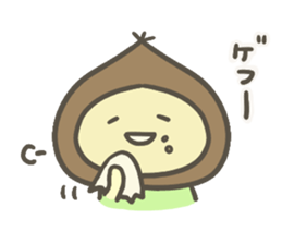 The Peach and Chestnut Sticker sticker #10214515