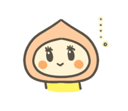 The Peach and Chestnut Sticker sticker #10214522