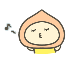 The Peach and Chestnut Sticker sticker #10214551