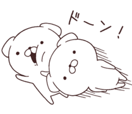 Daily Lives of cute white dogs part2 sticker #10215272