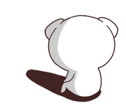 Daily Lives of cute white dogs part2 sticker #10215298