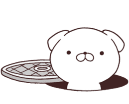 Daily Lives of cute white dogs part2 sticker #10215308