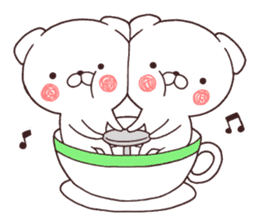 Daily Lives of cute white dogs part2 sticker #10215309