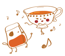 Tea Lady and a cute pet sticker #10215515