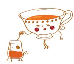 Tea Lady and a cute pet sticker #10215517