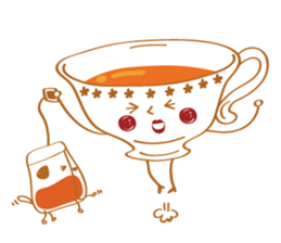 Tea Lady and a cute pet sticker #10215518