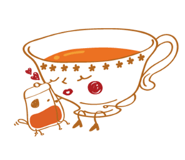Tea Lady and a cute pet sticker #10215521