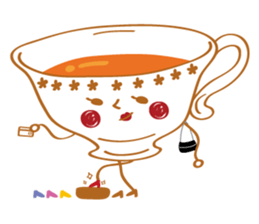 Tea Lady and a cute pet sticker #10215524