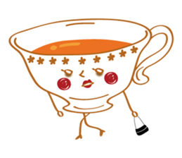Tea Lady and a cute pet sticker #10215526