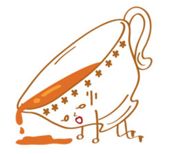 Tea Lady and a cute pet sticker #10215529