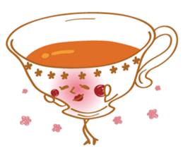 Tea Lady and a cute pet sticker #10215530