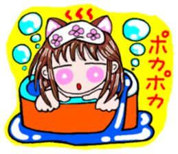 Girl in Japanese Kansai sticker #10215605