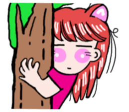 Girl in Japanese Kansai sticker #10215607