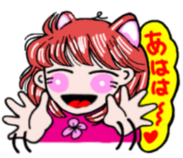 Girl in Japanese Kansai sticker #10215609