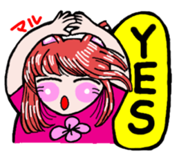 Girl in Japanese Kansai sticker #10215616