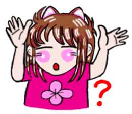 Girl in Japanese Kansai sticker #10215619