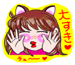 Girl in Japanese Kansai sticker #10215620