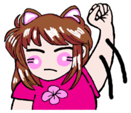 Girl in Japanese Kansai sticker #10215621