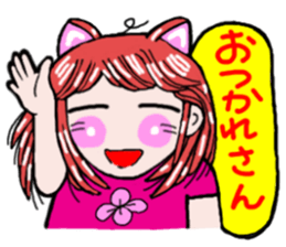 Girl in Japanese Kansai sticker #10215622