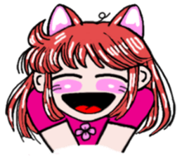 Girl in Japanese Kansai sticker #10215625