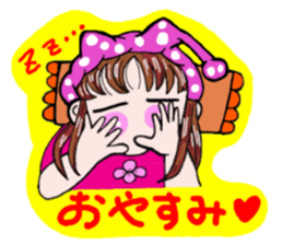 Girl in Japanese Kansai sticker #10215628