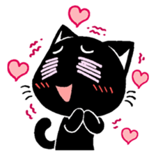 mew mew blacky sticker #10216156