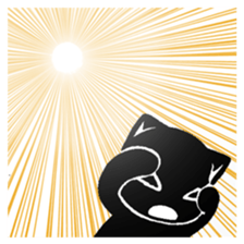 mew mew blacky sticker #10216167