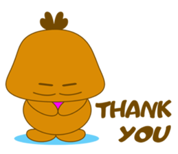 Cute Baby Brown Monster sticker #10216314