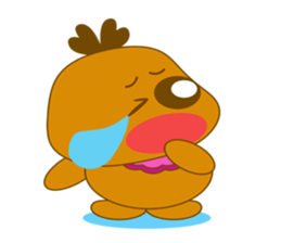 Cute Baby Brown Monster sticker #10216317