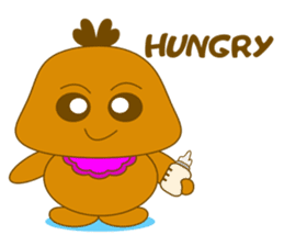 Cute Baby Brown Monster sticker #10216337