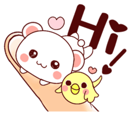 Fluffy Bear Shout the love! 2 sticker #10216912