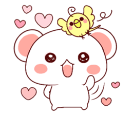 Fluffy Bear Shout the love! 2 sticker #10216913