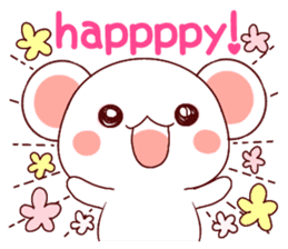 Fluffy Bear Shout the love! 2 sticker #10216914