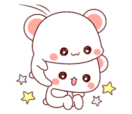 Fluffy Bear Shout the love! 2 sticker #10216918