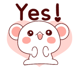 Fluffy Bear Shout the love! 2 sticker #10216920