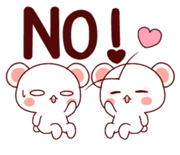 Fluffy Bear Shout the love! 2 sticker #10216921