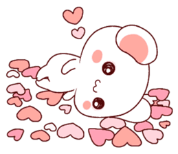 Fluffy Bear Shout the love! 2 sticker #10216923