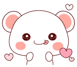 Fluffy Bear Shout the love! 2 sticker #10216924