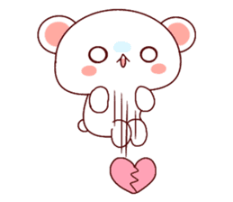 Fluffy Bear Shout the love! 2 sticker #10216928