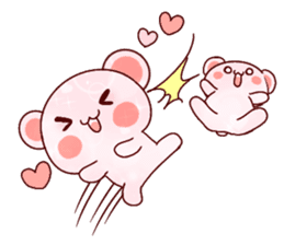 Fluffy Bear Shout the love! 2 sticker #10216932