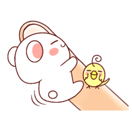 Fluffy Bear Shout the love! 2 sticker #10216934