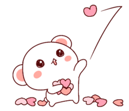 Fluffy Bear Shout the love! 2 sticker #10216937