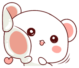 Fluffy Bear Shout the love! 2 sticker #10216938