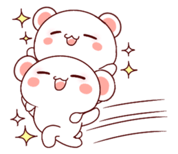 Fluffy Bear Shout the love! 2 sticker #10216939