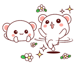 Fluffy Bear Shout the love! 2 sticker #10216940