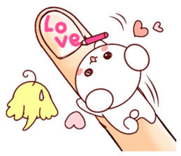 Fluffy Bear Shout the love! 2 sticker #10216941