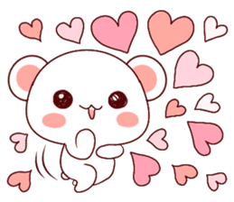 Fluffy Bear Shout the love! 2 sticker #10216943