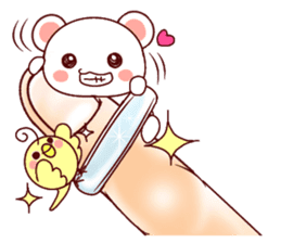 Fluffy Bear Shout the love! 2 sticker #10216945