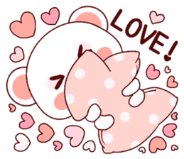 Fluffy Bear Shout the love! 2 sticker #10216947