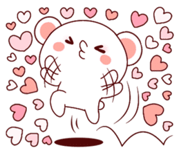 Fluffy Bear Shout the love! 2 sticker #10216951